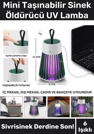 Premium Sessiz Yükseltmiş Güç 6 Uv Işık Elektrikli Uv Sinek Sivrisinek Haşere Öldürücü Lamba