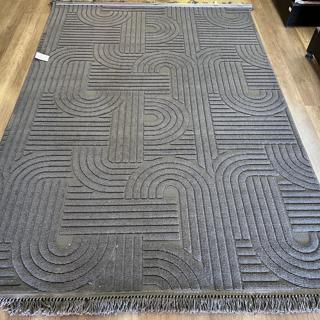 Hoom Rugs Design 1090 Antrasit Yumuşak Dokulu İskandinav Halı