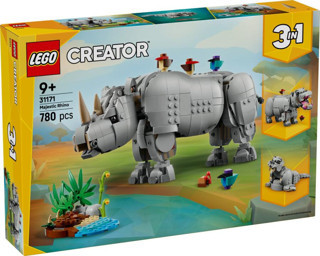 LEGO 31171  Creator Vahşi Hayvanlar: Muhteşem Gergedan ile Kuşlar