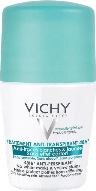 Vichy Roll On Deodoroant Beyaz İz Karşıtı Terleme Karşıtı 48 Saat Etkili 50 Ml