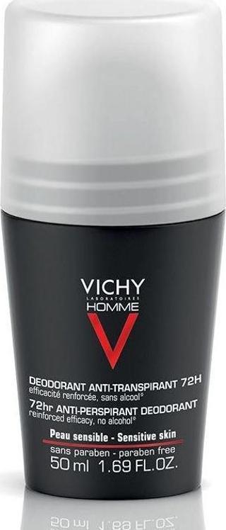 Vichy Roll On Deodoroant Erkekler İçin Terleme Karşıtı 72 Saat Etkili 50 Ml