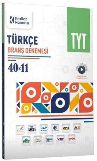 2023 TYT Türkçe 40x11 Branş Deneme - Kolektif  - Krallar Karması
