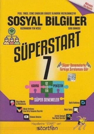 7. Sınıf Süperstart Sosyal Bilgiler Soru Bankası - Kolektif  - Startfen Yayınları