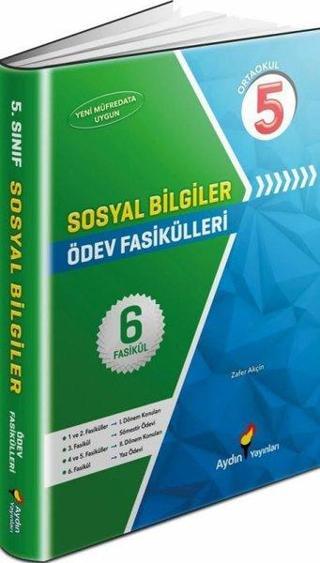 5. Sınıf Sosyal Bilgiler Ödev Fasikülleri Kolektif  Aydın Yayınları