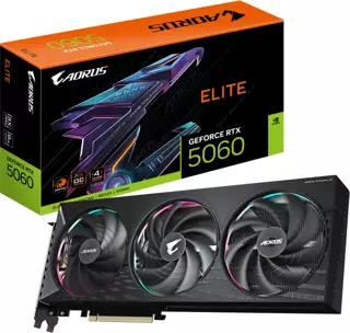 Gigabyte Aorus GeForce RTX 5060 ELITE 8G 8GB 128Bit GDDR7 GV-N5060AORUS E-8GD