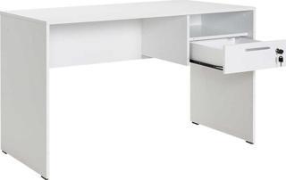 Adore Mobilya Concept Kilitli Çekmeceli Çalışma Masası-mat Lake Beyaz 120x75x60 Cm (gxyxd)