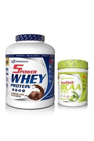 PT NUTRİTİON 5power Whey Protein 2160 gr Çikolata Bcaatech Bcaa 4.1.1 500 gr Yeşil Elma