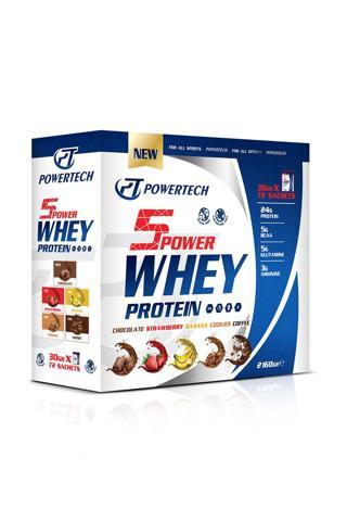 PT NUTRİTİON 5Power Whey Protein 30grx72 Sachets 2160 gr Mix