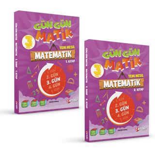 Artıbir Yayınları 3. Sınıf Gün Gün Matik Matematik ( 2 Kitap) 0922 - Artıbir Yayınları