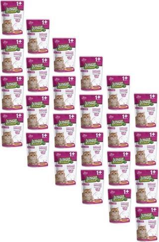 Jungle 24 Adet 100 gr Kısır Kedi Biftekli Jel Mama 