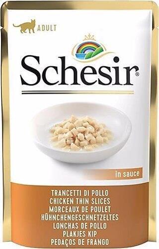 Schesir Pouch Gravy Tavuklu Kıyılmış Yaş Kedi Mama 85gr  