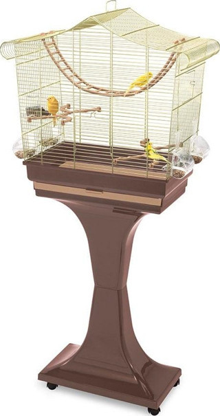 Imac Sofıa Ayaklı Kuş Kafesi Kahve/gold 62,5x33x61/132cm