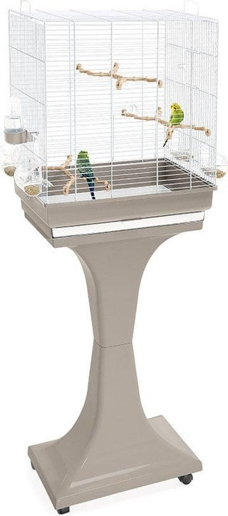 Imac Camılla Ayaklı Kuş Kafesi Bej/beyaz 50x30x56/127cm