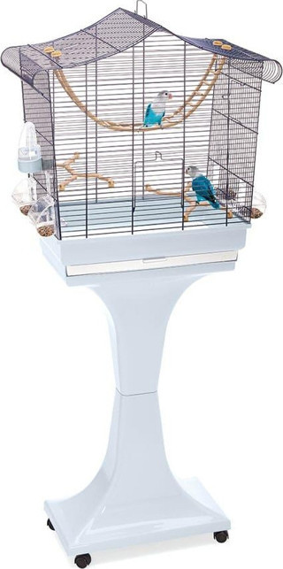 Imac Sofıa Ayaklı Kuş Kafesi Morcivert 62,5x33x61/132cm