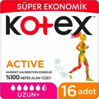 Kotex Hijyenik Ped Active Uzun Süper Ekonomik 16'lı