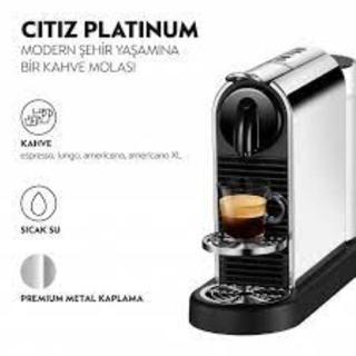 Nespresso Citiz D 140 Platinum Paslanmaz Çelik Kapsül Kahve Makinesi