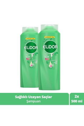 Elidor Superblend Saç Bakım Şampuanı Sağlıklı Uzayan Saçlar 500 Ml x 2 Adet
