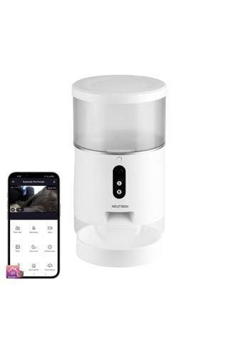 Neutron Kameralı Ve Sesli Akıllı Mama Kabı Wi-fi Destekli - Smart Pet Feeder - App Ile Kontrol