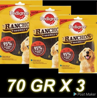 Pedigree Ranchos Sığır Etli 70 Gr 3 Adet