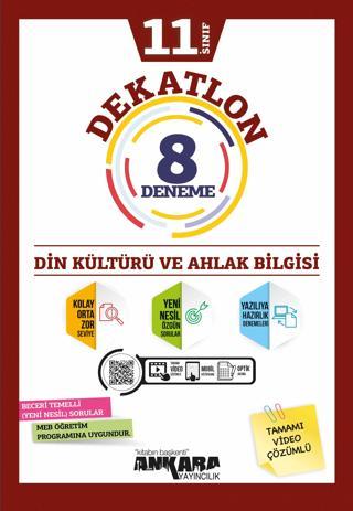 Ankara Yayınları 11. Sınıf Din Kültürü Dekatlon 8 Li Deneme 2021-2022 - Ankara Yayıncılık