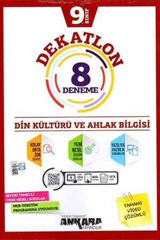 Ankara Yayınları 9. Sınıf Din Kültürü Dekatlon 12 Li Deneme 2021-2022 - Ankara Yayıncılık