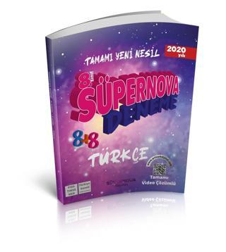 Artı Zeka Yayınları 8. Sınıf Lgs Türkçe Atom Süpernova Deneme (8+8) - Artı Zeka Yayınları
