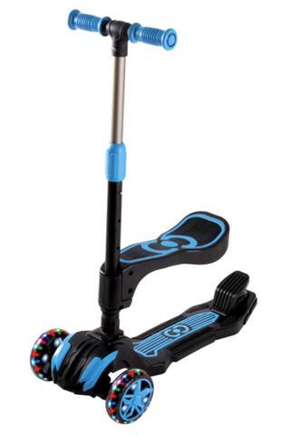 Furkan Toys Cool Wheels Led Işıklı Oturaklı Mavi Combo Scooter