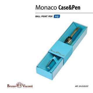 Bruno Visconti 20-0125/137  Monaco Tükenmez Kalem -Mavi-0,5 Mm. Kutulu - (Menekşe Mavisi  Gövde, Mas