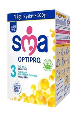 SMA Optıpro Probıyotık 3 Numara Bebek Sütü 1000 Gr