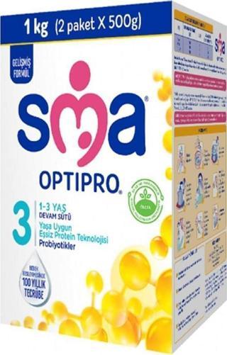 SMA Optıpro Probıyotık 3 Numara Bebek Sütü 1000 Gr