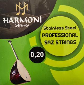 Harmoni Strings Hrm20 Uzun Sap Saz Teli Takım 0.20 Uzun Sap Bağla