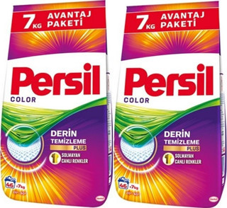 Persil Matik Toz Çamaşır Deterjanı 14KG Color/Renkli (92 Yıkama) (2PK*7KG)