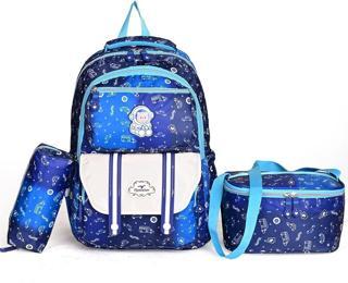 1380 Üçlü Set – Okul Çantası, Beslenme Çantası & Kalemlik