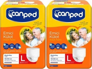 CANPED EMICI KULOT LARGE 30LU X 2 PAKET 60 ADET