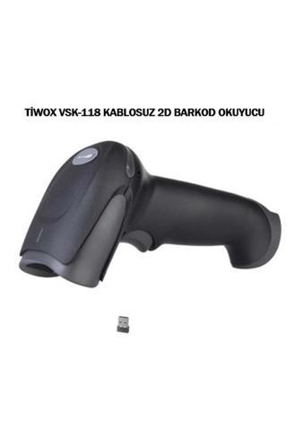 Tiwox Vsk-118 + 2d Usb Kablosuz Barkod Okuyucu +batarya