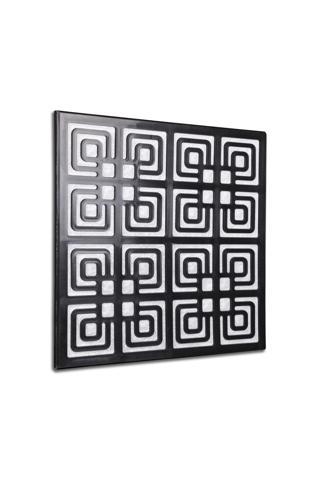 Mete Panel Dekoratif Yonca Siyah 4 m2 30x30 cm Tam Takım