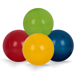 Fapatech Renkli Oyun Havuzu Topları 7 cm 10'lu- Şişme Havuz Topu 