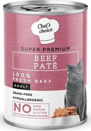 Chef--s Choice New Beef Pate Cats Biftekli Kedi Yaş Mama 400 gr