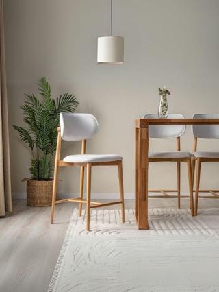 Polo Bohem Ahşap Bar Sandalyesi