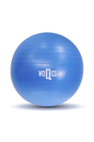 Woqes 65cm Pilates Topu Yüksek Kalite Pvc Şişirme Pompası Hediyeli