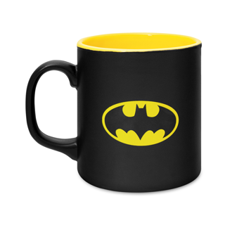Mabbels Batman Seramik Mug Kupa Dış Siyah İç Sarı Mug-383888 No:691410