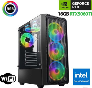 Xaser Thunder x730 i5 14400F 32GB DDR5 Ram 1TB M.2 NVMe SSD 16GB RTX5060 Ti Oyuncu Masaüstü Bilgisayarı