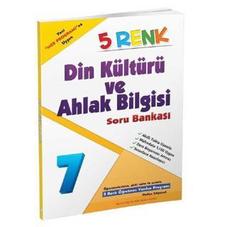 5 Renk Yayınları 7. Sınıf Din Kültürü ve Ahlak Bilgisi Soru Bankası - 5 Renk Yayınları