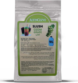 Altıncezve Ice Slush Karlı Buzlu Karlama Tozu Buzlaş | Üzüm 1.250 Gr - 10 L