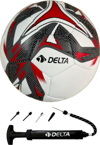 Delta Vento Hibrit Futbol Topu No 5 + Çok Fonksiyonlu Top Pompası İkili Set