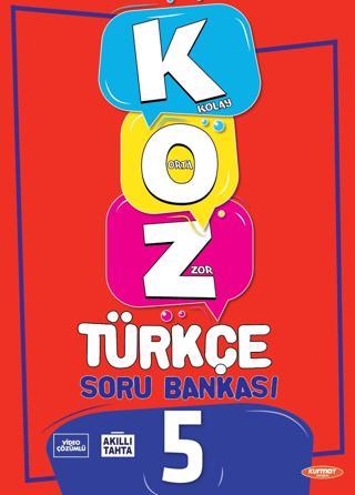 Kurmay Yayınları 5. Sınıf Türkçe Koz Soru Bankası - Kurmay Yayınları