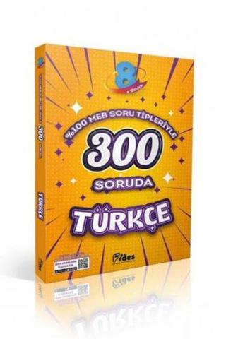Fides Yayınları 8. Sınıf Türkçe 300 Soruda - Fides Yayınları