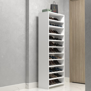 Kenzlife ayakkabılık konevi mat beyaz suntalam 170*060*30 otuzüç çift ayakkabı kapasitesi arkalıksız 