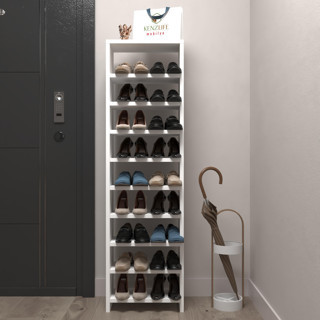 Kenzlife ayakkabılık mısri mat beyaz suntalam 140*040*20 onsekiz çift ayakkabı kapasitesi arkalıksız 