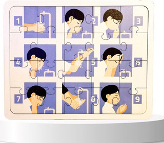 Moon Beavers İslamı Öğreniyorum Ahşap Puzzle Serisi - 4 Erkek Abdest